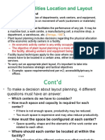 Layout: The Configuration of Departments, Work Centers, and Equipment