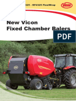 New Vicon Fixed Chamber Balers: RF 4225 - RF 4325 - Rf4325 Flexiwrap