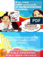 Garcillano V.: The House of Representatives