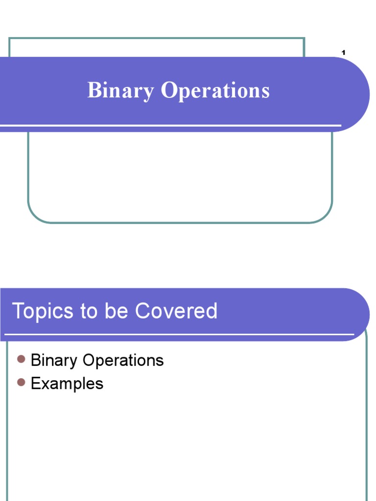 Understanding Binary Operations | PDF | Functions And Mappings | Geometry