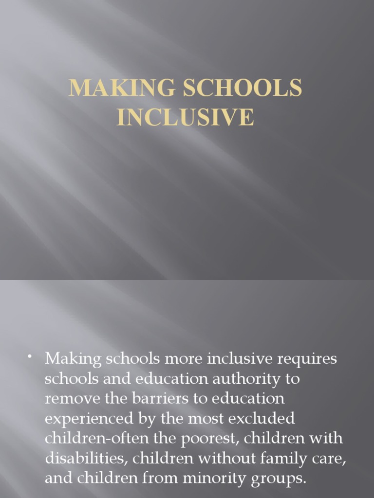 Strategies for Inclusive Education | PDF