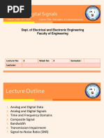 Analog & Digital Signals: Dept. of Electrical and Electronic Engineering Faculty of Engineering