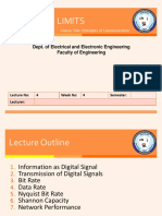 Data Rate Limits: Dept. of Electrical and Electronic Engineering Faculty of Engineering