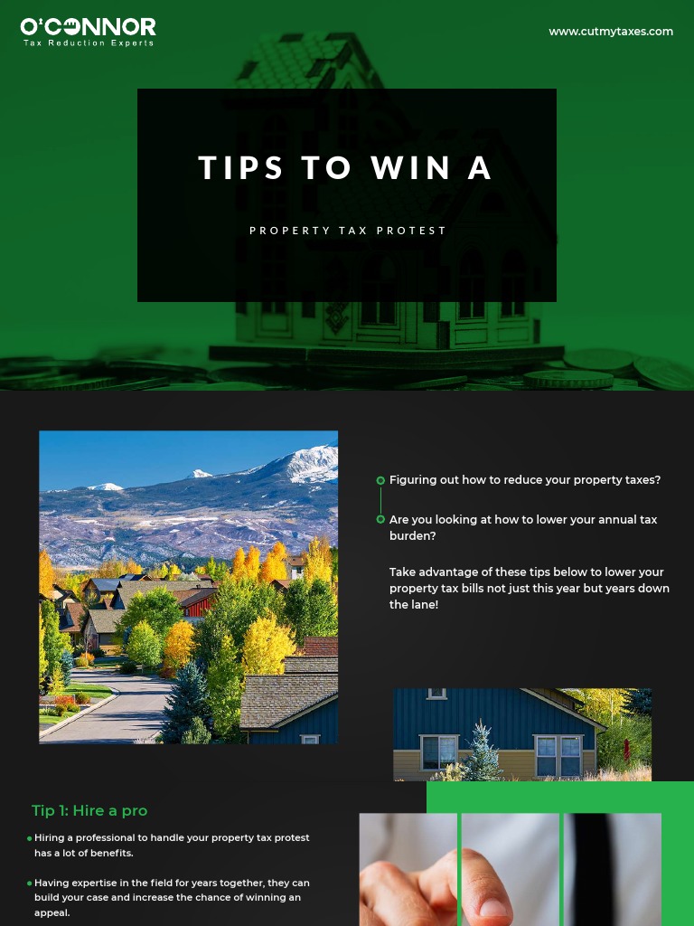 Tips To Win A Property Tax Protest PDF Property Tax Real Estate Appraisal