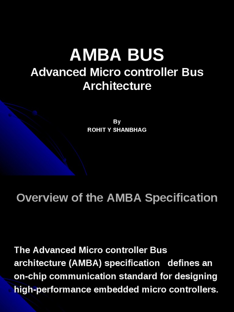 AMBA Bus Architecture Guide | PDF | Office Equipment | Manufactured Goods