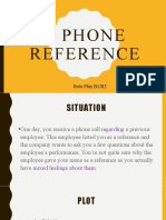 A Phone Reference: Role Play B1/B2