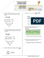 Numeros Decimales Resuelto 6to PDF