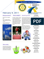 February 9, 2011: The Rotary Club of Payson