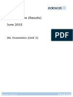 Mark Scheme (Results) June 2015: IAL Economics (Unit 2)