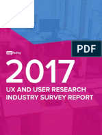 2017 UX and User Research Industry Survey Report