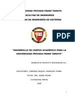 Perfil Proyecto Campus de Unifranz