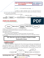 Cours - Génie Mécanique - Analyse Fonctionnelle - 3ème Technique (2018-2019) MR Dhifaoui Abdelwaheb PDF