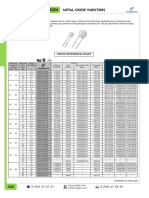 Varistors - Cross Reference