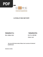 Download literature review of labour law 1 by Uday Jat SN48504079 doc pdf