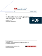 The Project of Intellectual Capital Disclosure: Researching The Research