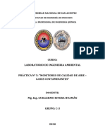 PRACTICA Nro. 5 Monitoreo de Calidad de Aire - Gases Contaminantes PDF