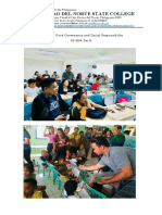 Davao Del Norte State College: SPCOR 4-Good Governance and Social Responsibility Sp-Bpa Set B