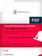 Administración Pública y Productividad