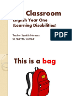 My Classroom: English Year One (Learning Disabilities)