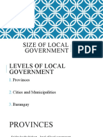 Size of Local Government Report