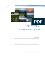 Actividad 2. Recursos Naturales