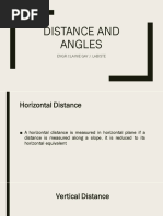 Distance and Angles