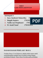 Perilaku Biaya Aktivitas dan Implikasinya untuk Pengendalian Keputusan