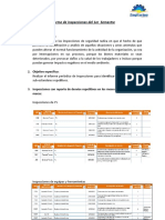 Informe de inspecciones - 1er semestre