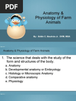 Anatomy & Physiology of Farm Animals: By: Eddie C. Bautista Jr. DVM, MSA