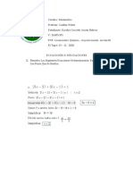 ECUACIONES E INECUACIONES Guía de Ejercicios