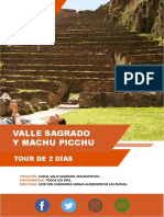 Tour Valle Sagrado Machu Picchu 2 Dias Inka Time PDF