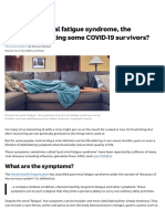 What Is Post-Viral Fatigue Syndrome, The Condition Affecting Some COVID-19 Survivors? - ABC News