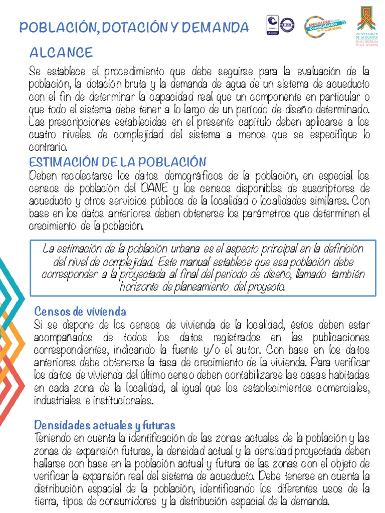 Evaluación de Población y Demanda de Agua | PDF | Población mundial ...