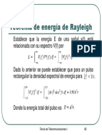 Teorema de Rayleigh relaciona energía y espectro