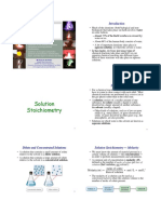 Solution Stoichiometry