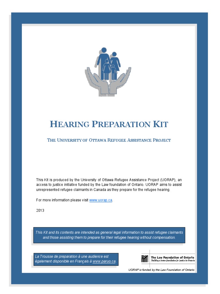 Refugee Hearing Preparation Guide | PDF | Witness | Refugee