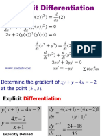 Implicit Differentiation