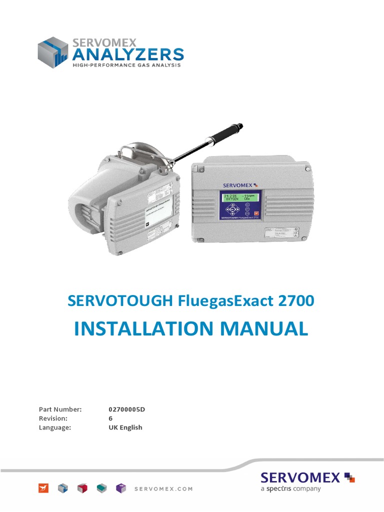 ServoTough Fluegas Installation Manual Servomex 2700 02700 005d 6