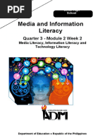 Media and Information Literacy: Quarter 3 - Module 2 Week 2