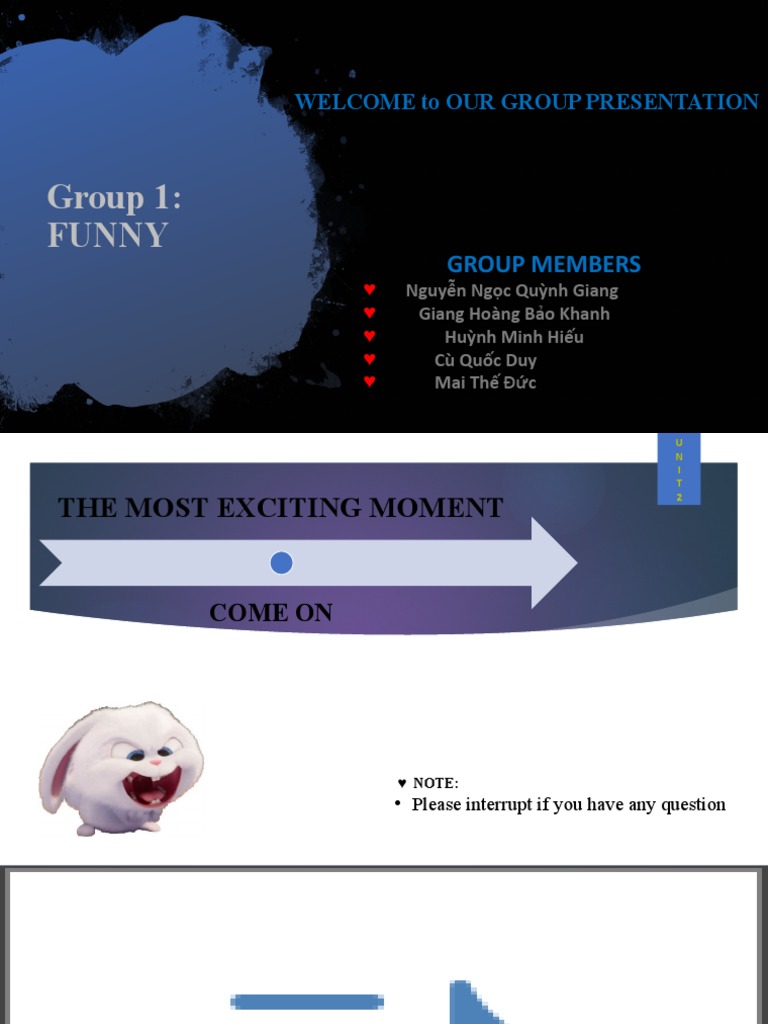 Group 1: Funny: Welcome To Our Group Presentation | PDF | Action ...