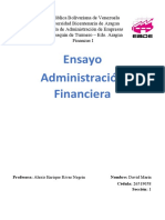 Ensayo Administración Financiera Finanzas I.docx