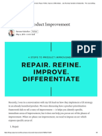 4 Phases of Product Improvement. Repair. Refine. Improve. Differentiate - by Rameez Kakodker - Noteworthy - The Journal Blog PDF