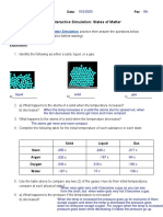 1 PhET Interactive Simulation - States of Matter