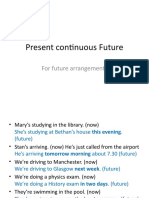 Present Continuous Future