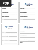 Gcash: Cash In/ Out Rate Charges | PDF