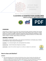 Cleaning & Disinfection Guidelines