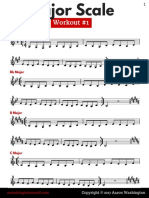 Major Scale Workout 1 PDF