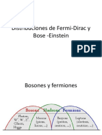Distribuciones de Fermi-Dirac y Bose - Einstein