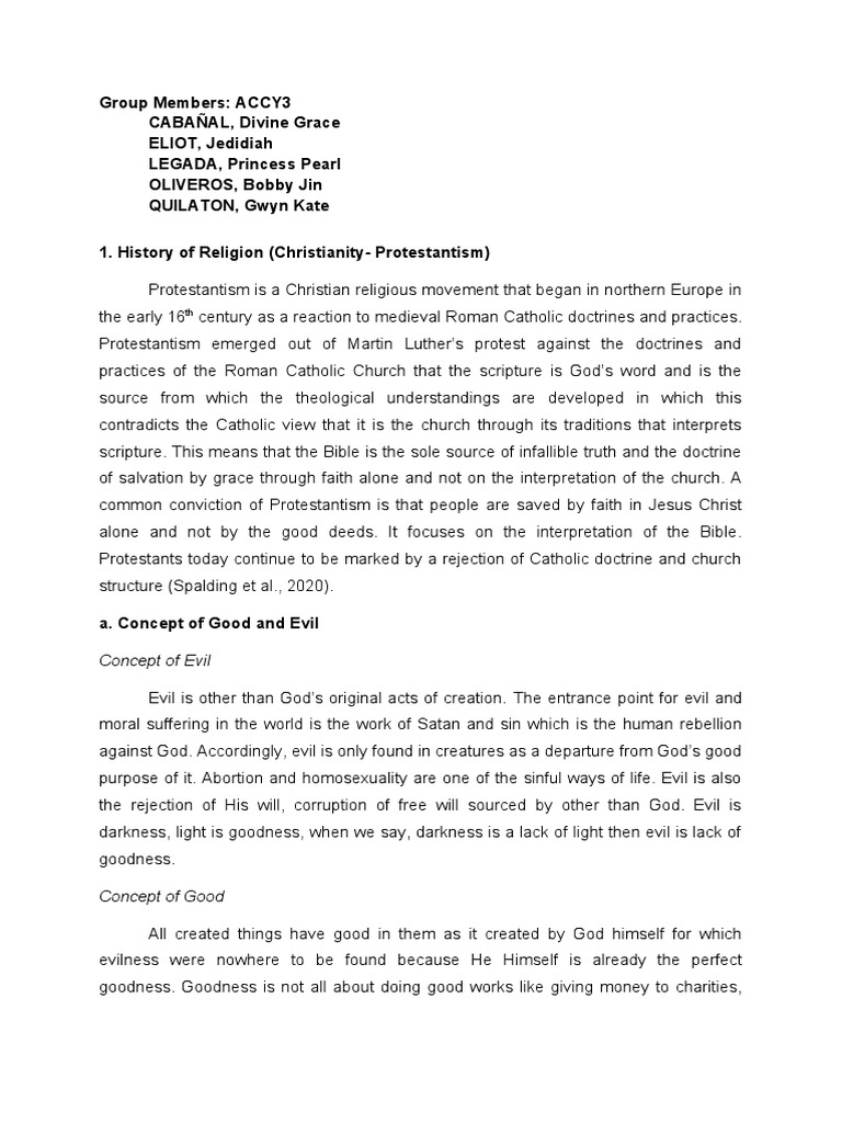 Christianity Protestantism Pdf Protestantism Salvation