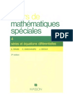 Cours de Mathematiques Speciales Tome 4 Séries Et Équations Différentielles - E. (Edmond) Ramis, C. (Claude) Deschamps, J. Odoux - 2225840679